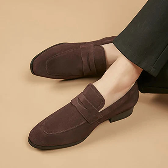 Stoere leren slip-on loafers Pro