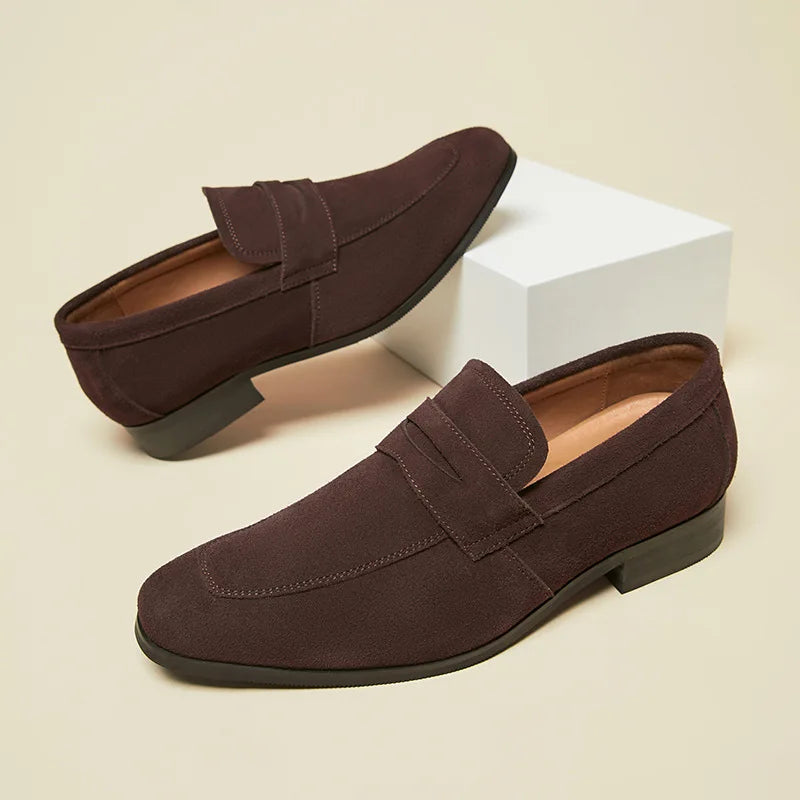 Stoere leren slip-on loafers Pro